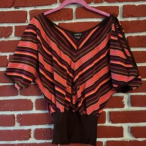 Striped BEBE top